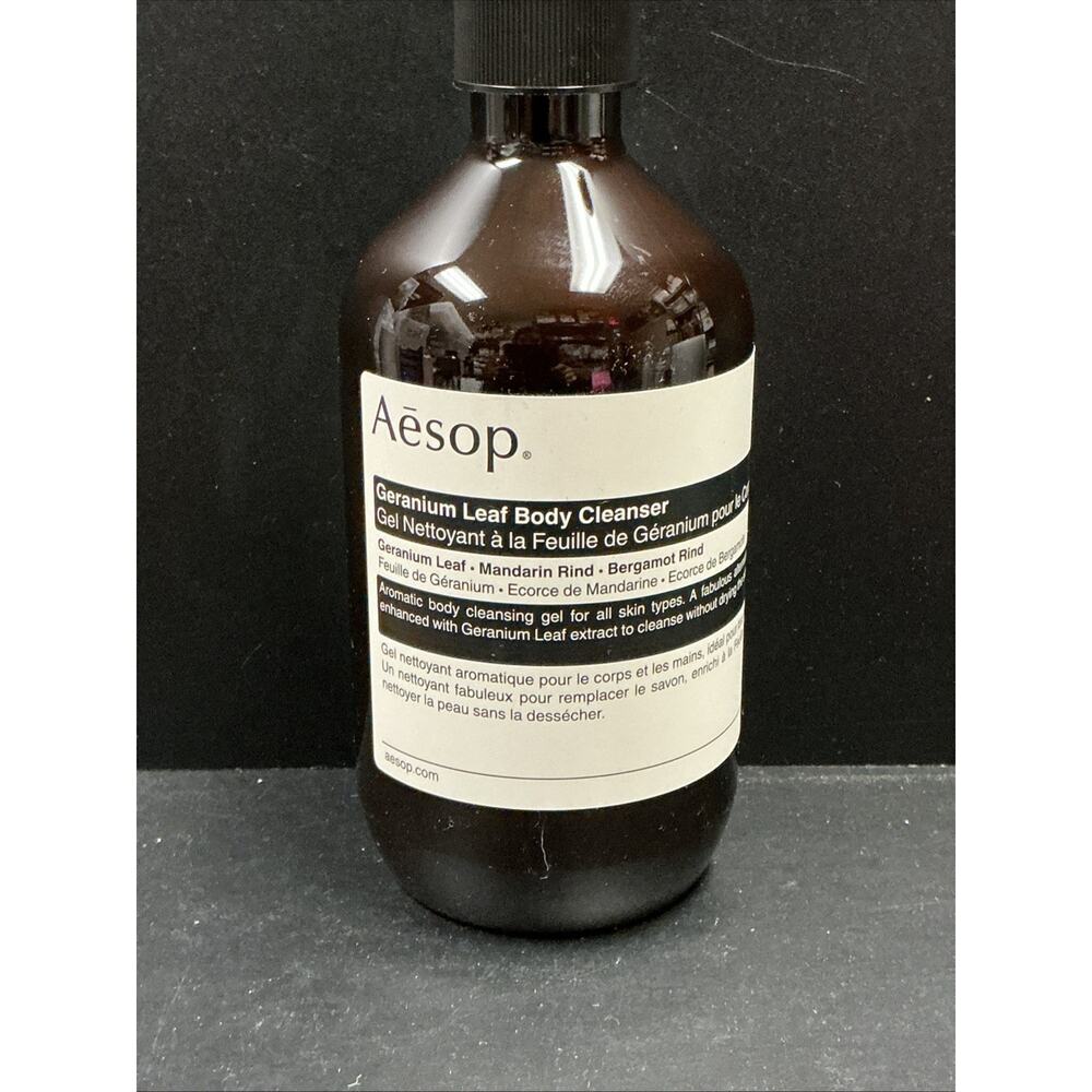 Aesop Geranium Leaf Body Cleanser Germanium Leaf Mandarin Bergamot Rind 16.9 Oz - Picture 4 of 4